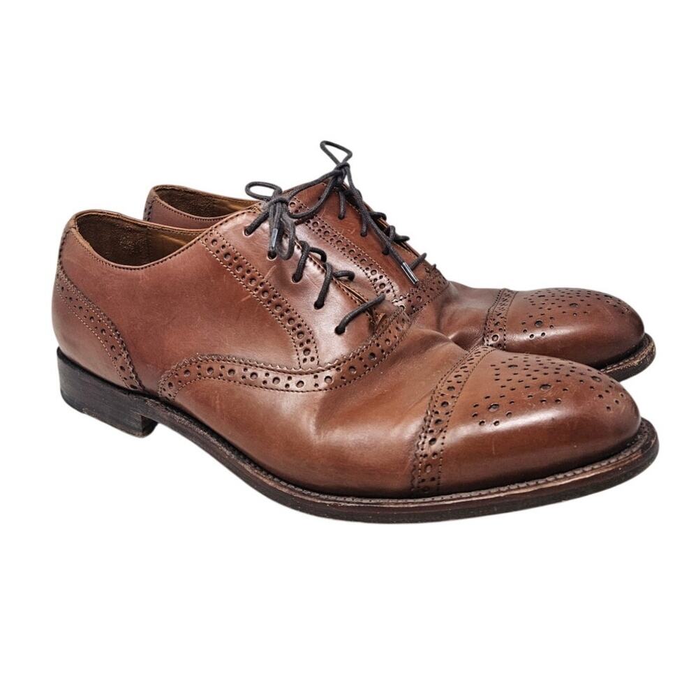 J.Crew 10.5 Ludlow Semi-brogue Oxfords Brown Leather Classic Career Dress